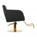 Hairdressing Chair GABBIANO TORINO GOLD Black